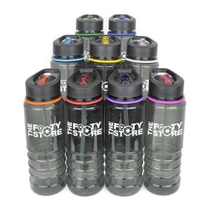 Sports bottle with straw