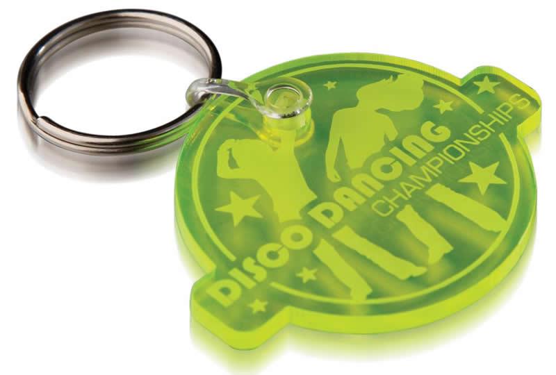 Embossed Acrylic Keyring