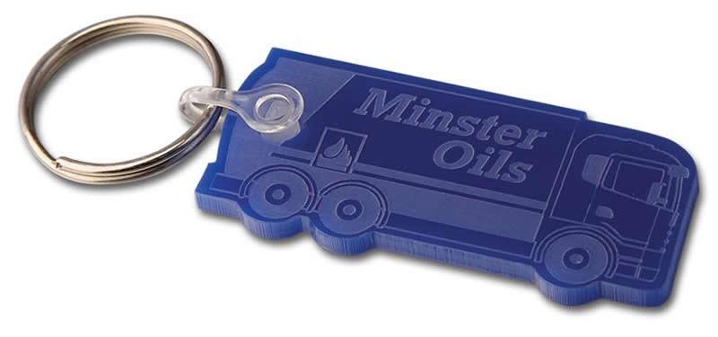 Embossed Acrylic Keyring